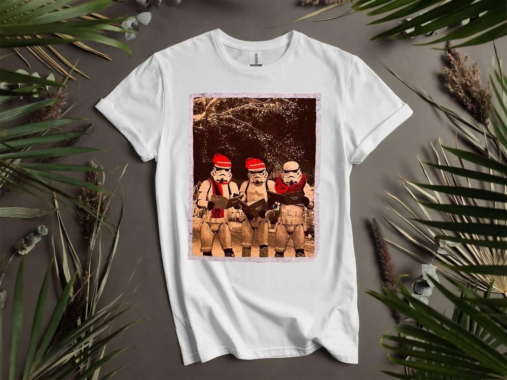 

Vintage Funny Santa Stormtroopers T-shirt T shirt Men Women Unisex Tshirt K849 XL