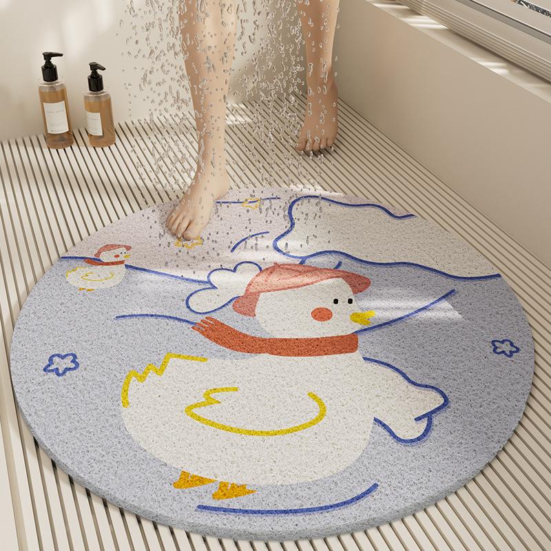 New Bathroom Non-Slip Floor Mat, Shower Room, Bathroom, Floor Anti-Drop Foot Mat, Toilet, Bathroom, Bathtub, Water Barrier Mat