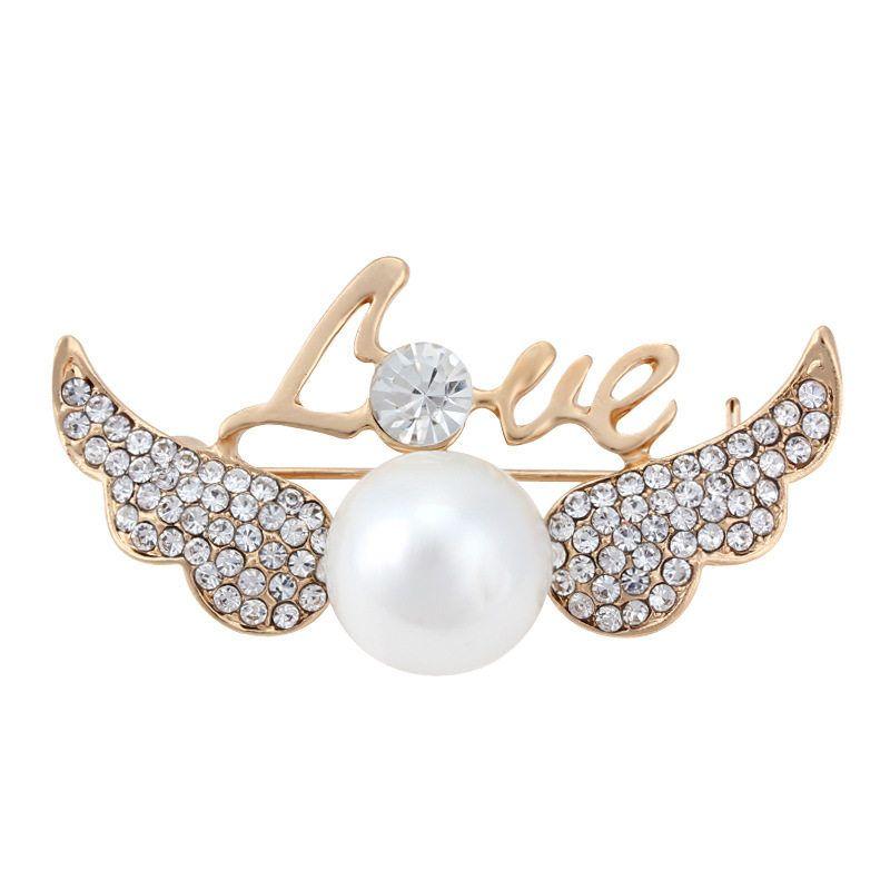 SUNFLOWER Pearl Brooch Pin File Rhinestone Wedding Dress Collar Pin Fashion Fashion Costume Accessories