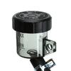 Universal Motorcycle Brake Fluid Reservoir Rear Master Cylinder Tank Oil Cup with Pipe Bracket For Honda Suzuki and Most