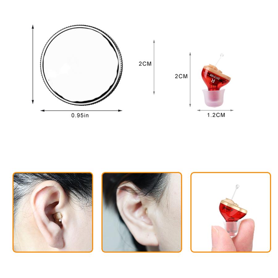 1PC Mini Ear Hearing Aids Invisible Digital Enhancer Sound Voice Amplifier The Aged