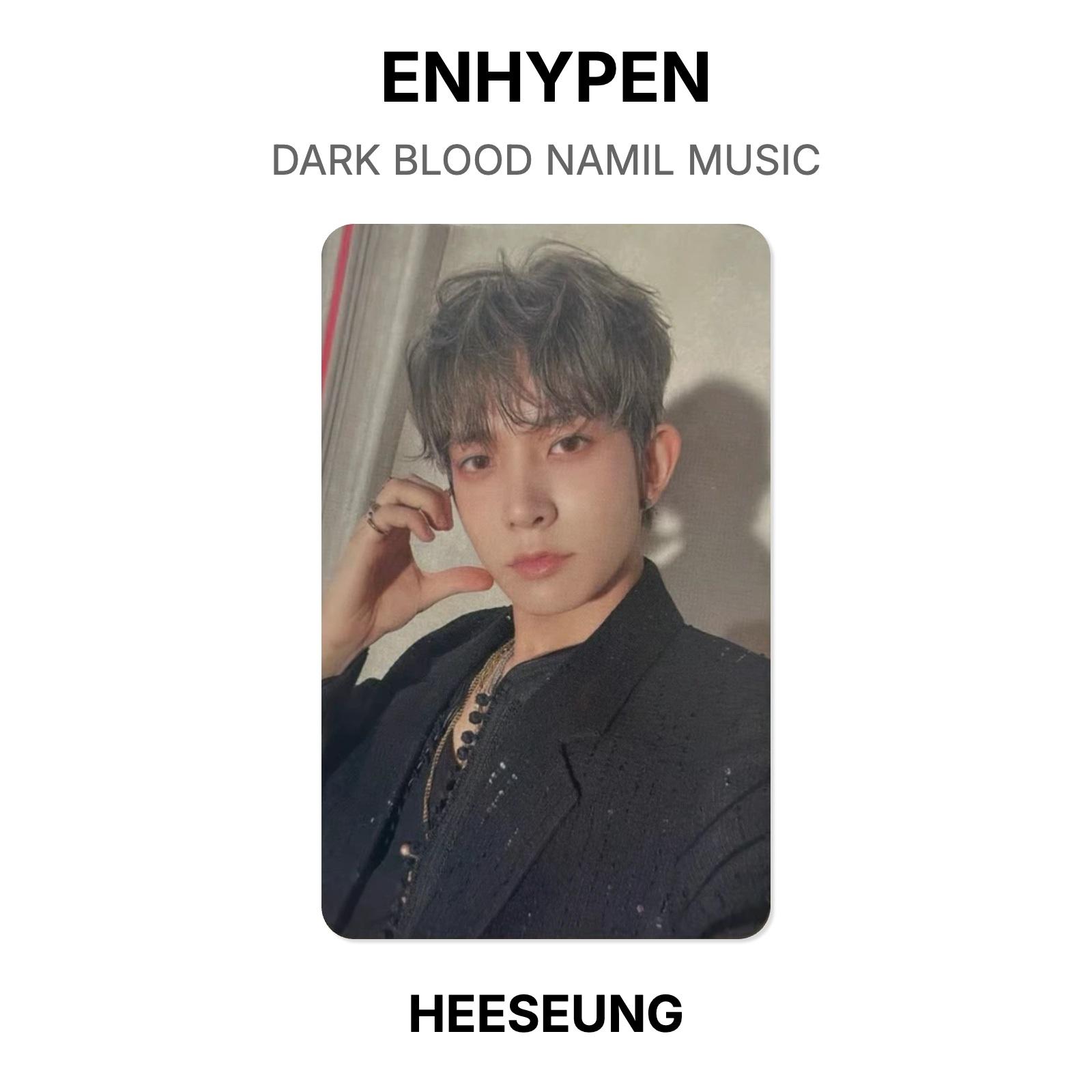 ENHYPEN DARK BLOOD NAMIL MUSIC Official Photocard HEESEUNG