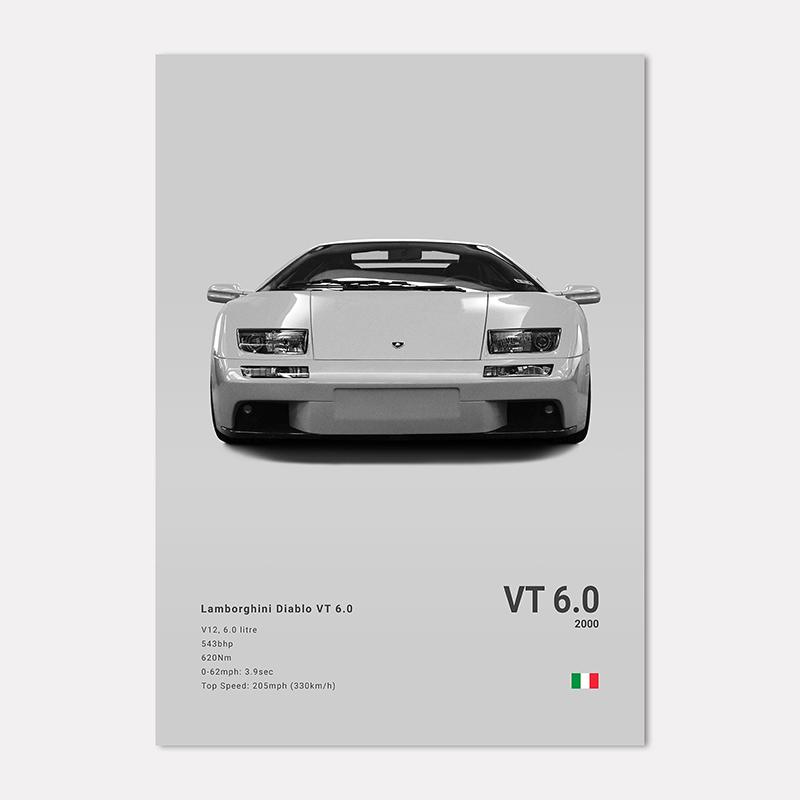 Famous Cars LP 640 Canvas Wall Art Print Poster Aventador URUS VENENO Decoration Mural Modern Home Decor Birthday Gift Unframed