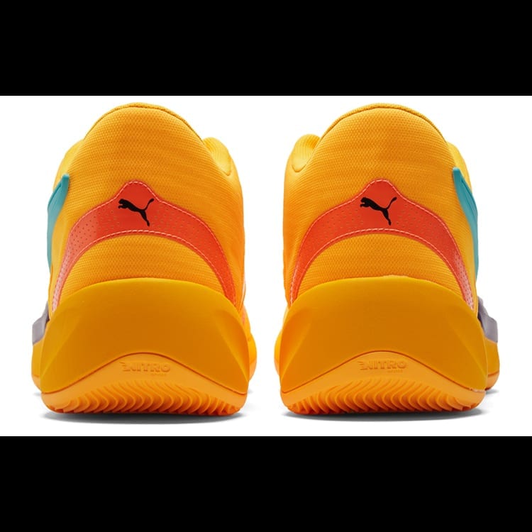 Puma Rise Nitro Mens Low Top Basketball Shoes Yellow 377012-01