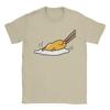 Pull Egg Gudetama Cute T-Shirt Men Vintage Cotton Tee Shirt Crew Neck Short Sleeve T Shirts New Arrival Clothes