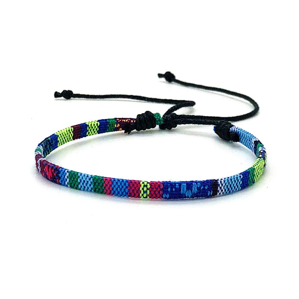 Colorful Bohemian Ethnic Woven Friendship Bracelet
