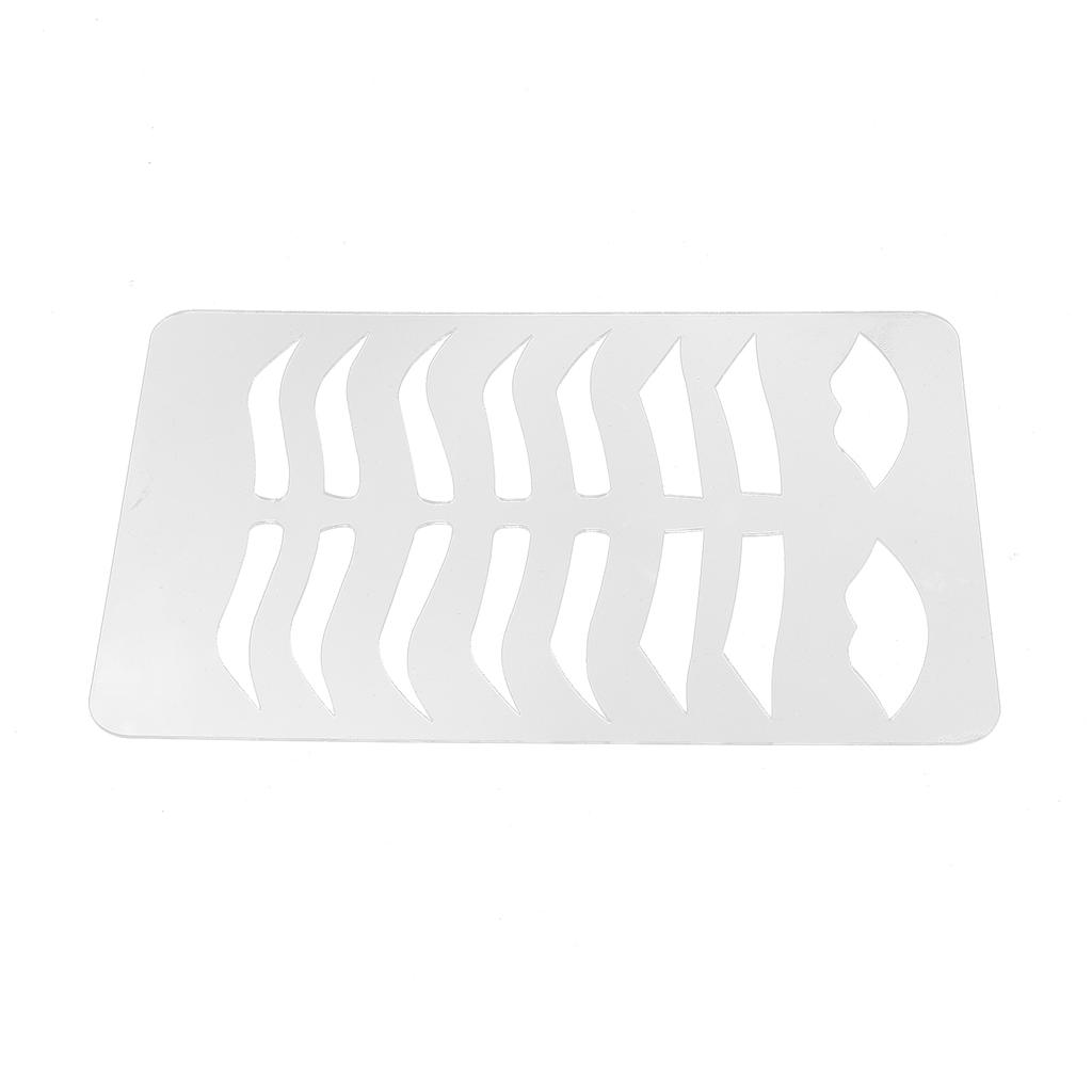 Brow Lips Template Reusable Bendable Eyebrow Lip Eyebrow Grooming Stencils for Tattoo Artists
