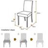 Plastic Dining Chair Covers Waterproof PVC Seat Chair Protector Short/Medium/Long Seat Dustproof Cover For Home Kitchen Bedroom