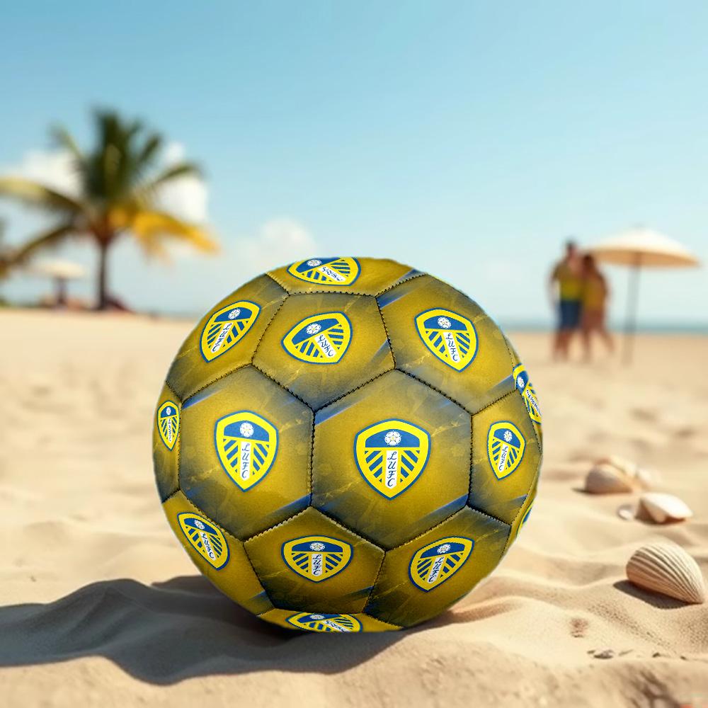 Leeds United Size 5 Football High Elastic Soccer Ball For Outdoor Competition Daily Training Play