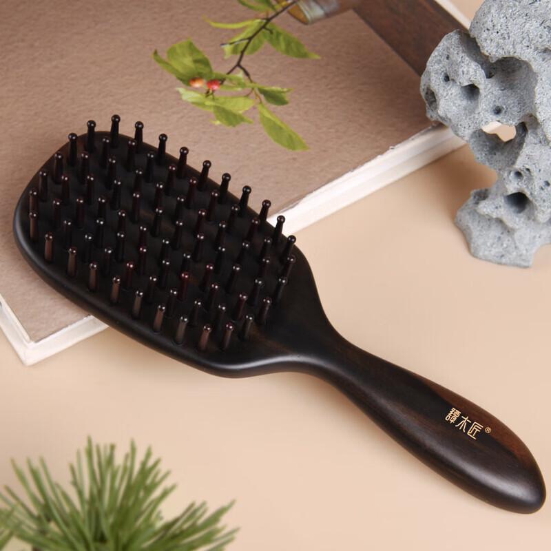 Tan Mujiang Cloud Heart Serene Ebony Hair Comb Gift Set