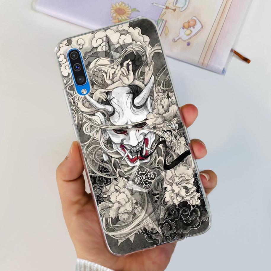 For Cover Samsung Galaxy A50 Phone Case Luxury Marble Flower Transparent Soft Bumper For Samsung A50S A30S A307F A507F A 50 Capa