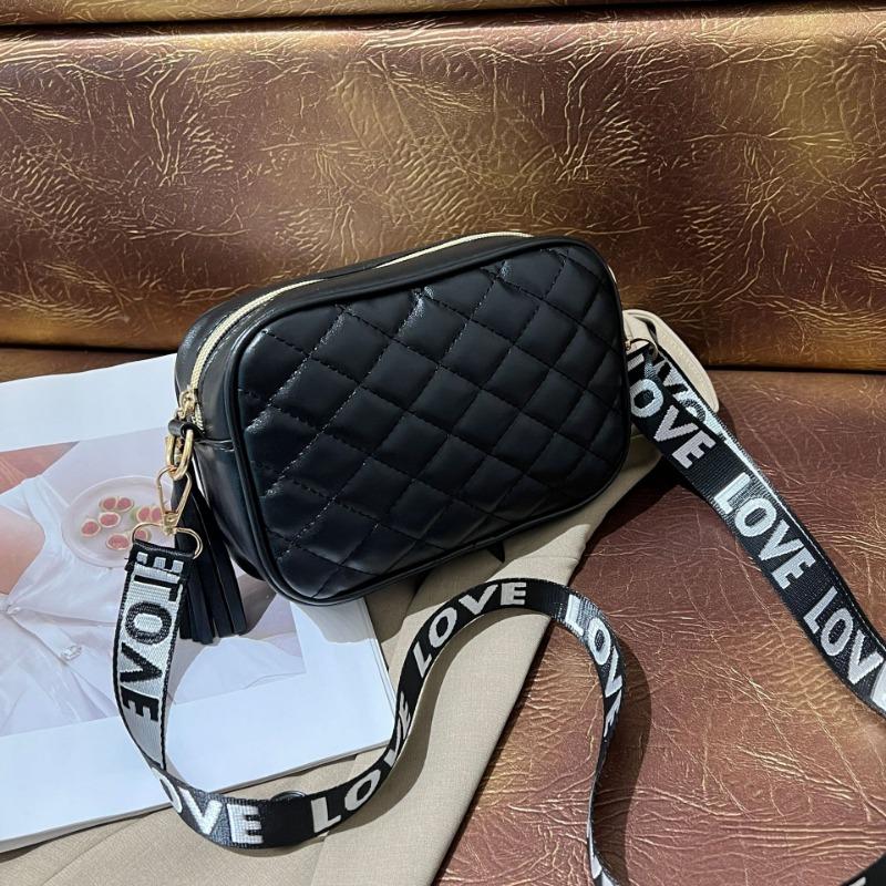 Women's bag autumn and winter new diamond shoulder bag oblique span bag fashionable simple letter broadband mobile phone