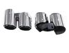 Modified Four-Out Three-Layer Exhaust Pipes for 14-16 Porsche Cayenne, Macan, Panamera Tailpipes