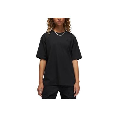 Dri-FIT Solid Logo Loose Fit Sports Short Sleeve Drop Shoulder T-Shirt Women Tops Black FN4500-010