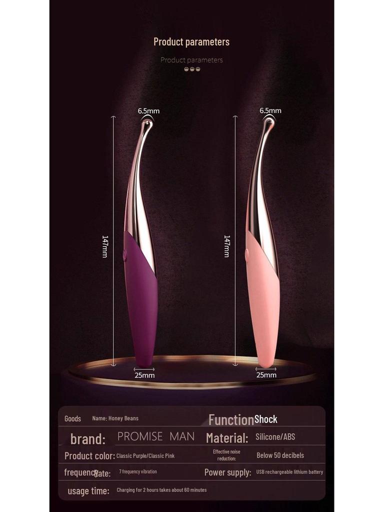Masážní přístroj na klitoris a bod G Honey Bean s funkcemi olizování a vibrací