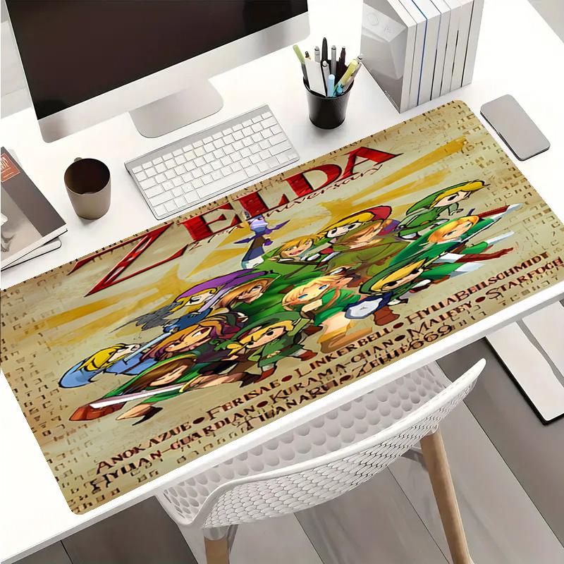 Cartoon Z-Zeldas Mouse Pad - Non-Slip Rubber Base, Smooth Surface for Work,Gaming,Office,And Home Use, Desk Mouse Pad