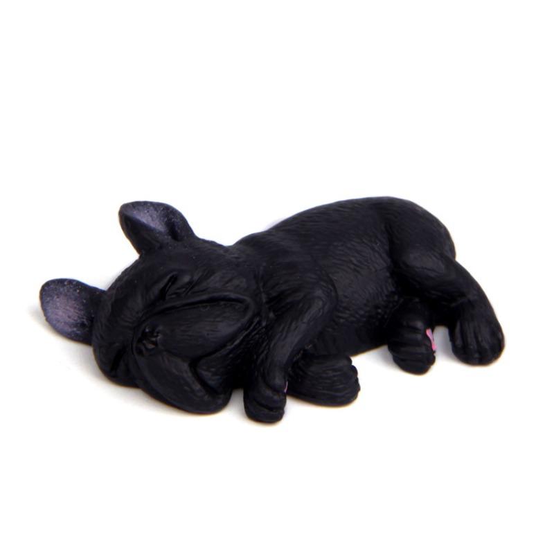 Cute and Sleepy Series Small Bulldog Model Shiba Inu Figurine Phone Case Material Figurine