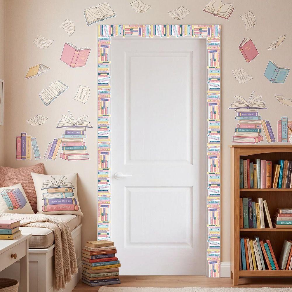 Waterproof Border Sticker Roll Self Adhesive Classroom Border Sticker  Library Decor