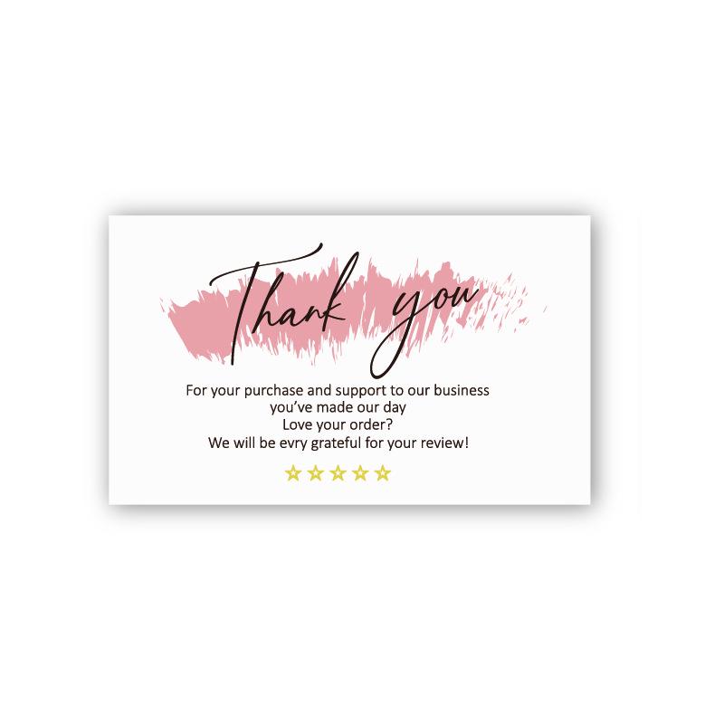 Simple Laser-Engraved Thank You Cards - 30 Pack