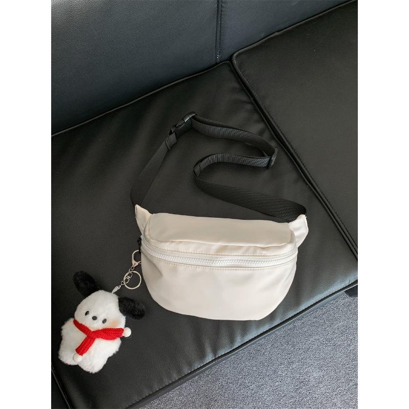 Crossbody Cycling Breast Bag Women's Trend Niche Versatile New Fanny Pack Women's Solid Color Casual Mobile Phone Small Satchel