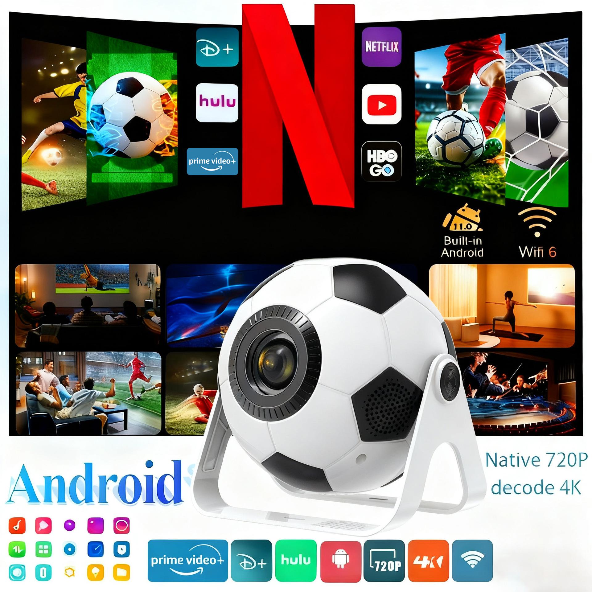 

Creative L361 Football-Shaped Portable HD Projector for Small Offices and Bedrooms US Plug