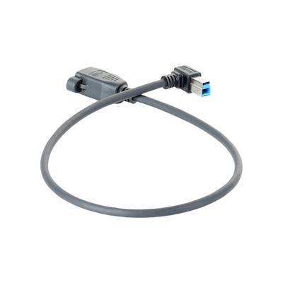 USB B Type 3.0 90 Degree Right Angle Extension Cable 0.5m Backwards Compatible For Printers Scanners