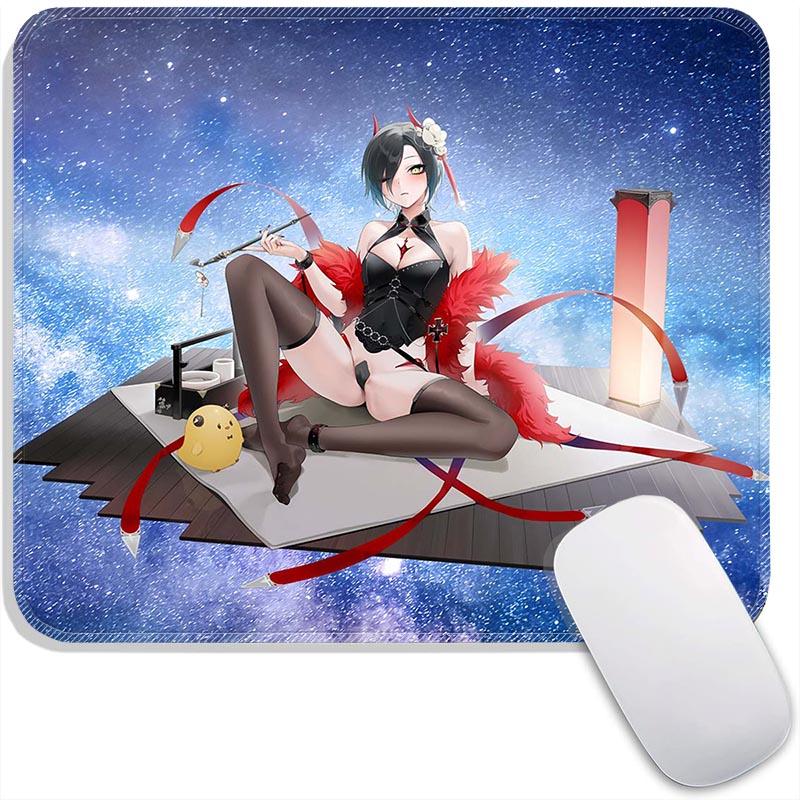 Anime Standard Mouse Pad Azur Lane Ulrich Alsace Azuma Small Gaming Mousepad Travel Mouse Mat Plymouth Non-Slip Office Mousemats