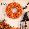 Ghirlanda di Zucca in Velluto, Appendi Porta, Ghirlanda Autunnale per Ringraziamento, Decorazione Rustica Autunnale per Casa, Ingresso, Finestra, Ornamento Rustico