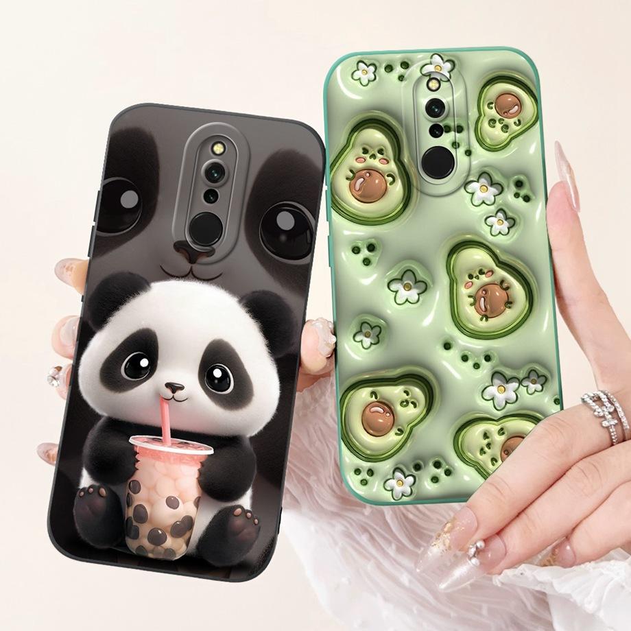 Cool Soft Silicone Case For Xiaomi Redmi 8 8a Phone Case Shockproof Back Cover For Redmi8 Redmi8a Rabbit Panda Cartoon Fundas