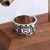 New Ring Opening Ancient Forest Old Animal Ring Korean Style Fashion Bear Ring Jewelry