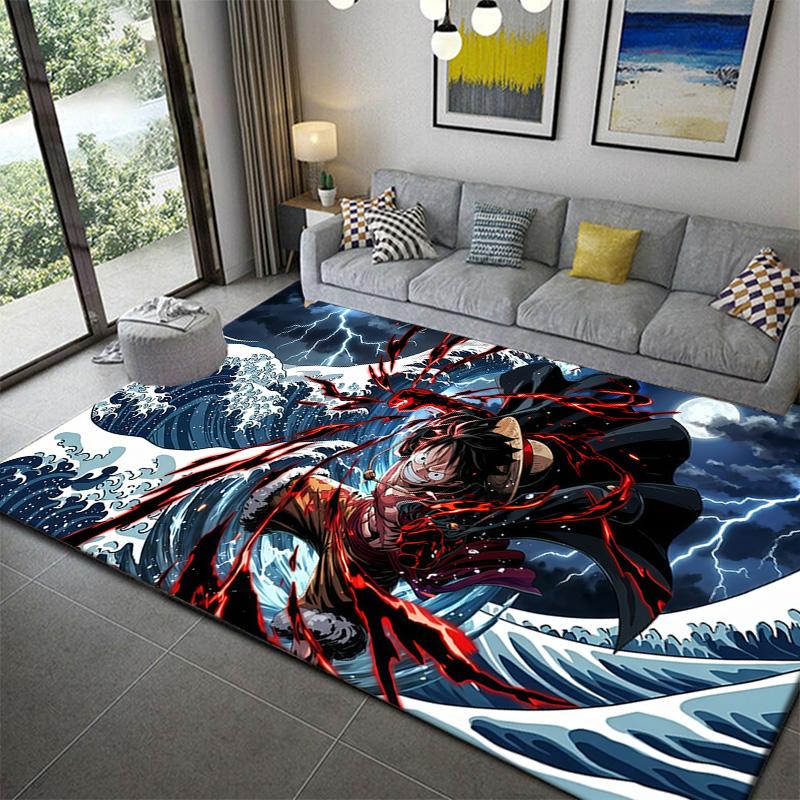 One Piece Samurai Carpet Rug for Living Room Bedroom Home Sofa Decoration,Kids play Non-slip Floor Mat