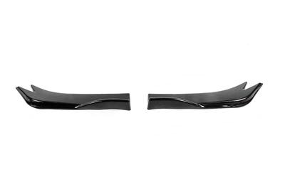 Universal Flap Pads for Rear Bumper type-E (2 Pcs, Black Gloss, ABS Plastic)