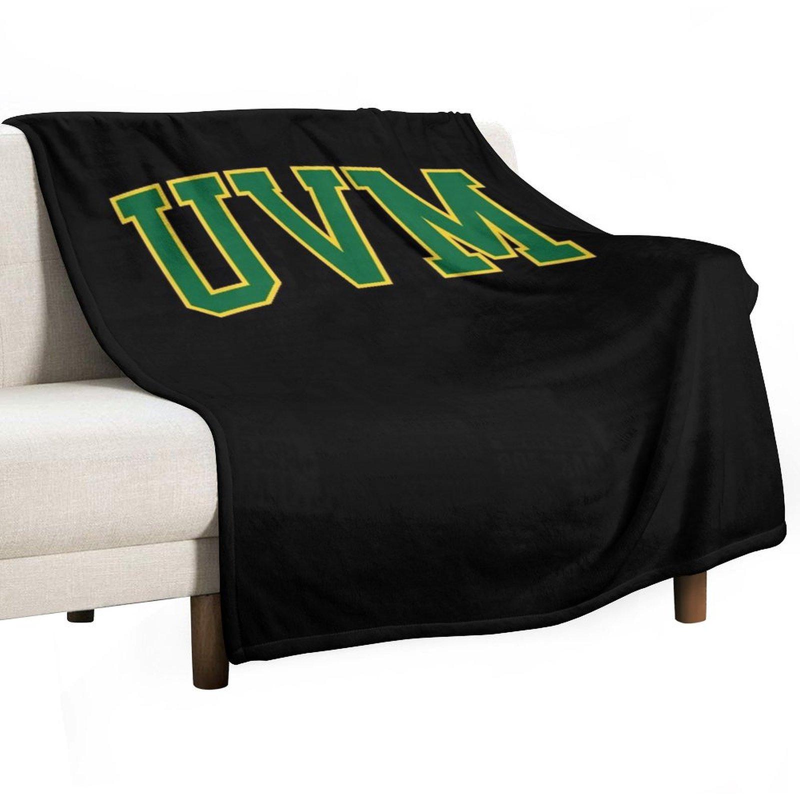 

University of Vermont - UVM - Catamounts Throw Blanket wednesday Decorative Sofas cosplay anime Soft Plush Plaid Blankets 30x40in