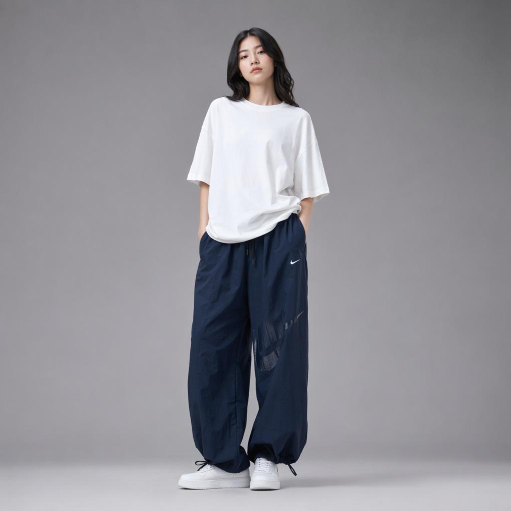 Nike Swoosh SS25 AS W NSW Street Woven Oh Pant Women Pants Navy-Blue HJ4179-478