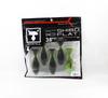 Jackall Soft Lure Shibo Flat 3.6 Inch Green Pumpkin Chartreuse (3337)