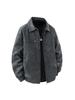 Men's Casual Lapel Jacket - Autumn/Winter Style, Loose Fit, Versatile Workwear Outerwear