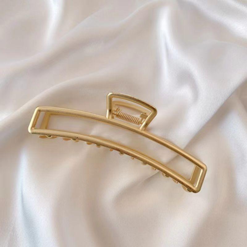 Gold Color Hollow Geometric Hair Clips Metal Hair Claw Cross Hairclip Headband Hairpin Hair Crab Women Hair Fashion Accessories