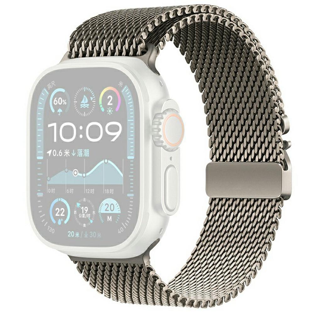 KALEBOL Watch Strap for Apple Watch Series 11 10 42mm/9 8 7 41mm/SE3 SE2 SE 6 5 4 40mm/3 2 1 38mm Parachute Buckle Milanese Stainless Steel Band