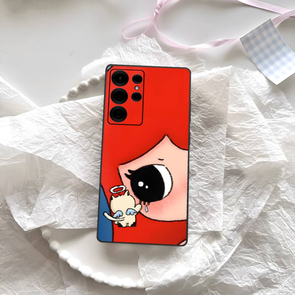 Comic Girl Phone Case For Samsung S 24 Fe 25 Ultra Plus 20 Lite 21 30 22 23 24 22 Ultra 5G Fundas