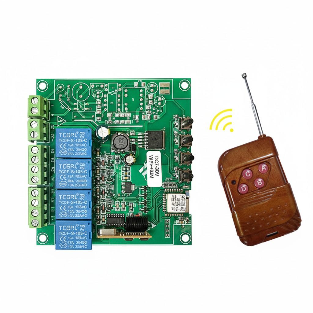 Tmall Genie eWeLink Four-Channel WiFi Remote Relay Phone APP Control Smart Switch DIY Accessory