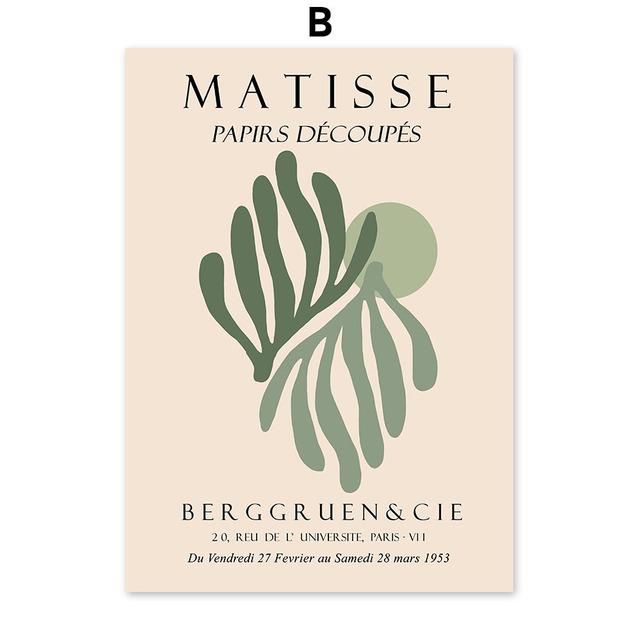 Abstract Matisse Bauhaus Picasso Exhibition Modern Wall Art Prints Canvas Painting Posters Wall Pictures For Living Room Decor No Frame