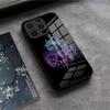 C-Cheshire Cat Cool Phone Case For IPhone 17 Air 16 E Pro Max 15 14 13 Mini 12 Pro 11 Max Plus Black Glass Cover