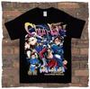 Classic Action Game Arcade Short Sleeve Printed Cotton T-Shirt Vintage High Street Top Casual Loose Streetwear Unisex