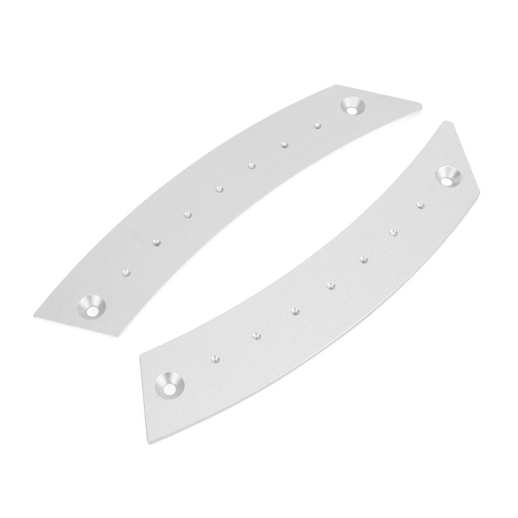 2 Stück Türverkleidung Zuggriff Set Aluminiumlegierung Arbeitssparend Hochfest Rostfrei für Autos Silber