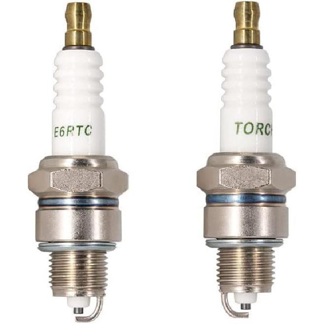 TORCH E6RTC Spark Plug Replace for NGK BPR6HS Spark Plug, for BOSCH WR7BC Spark Plug, for CHAMPION RL82YC Spark Plug, for DENSO IWF20 W20FPR-U Spark