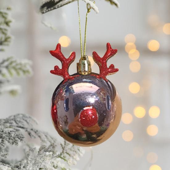 Julgranskulahänge Användbar Dekorera Utsökt Julgranskulahänge Tecknat Djur Julfest Dekoration Kulhänge