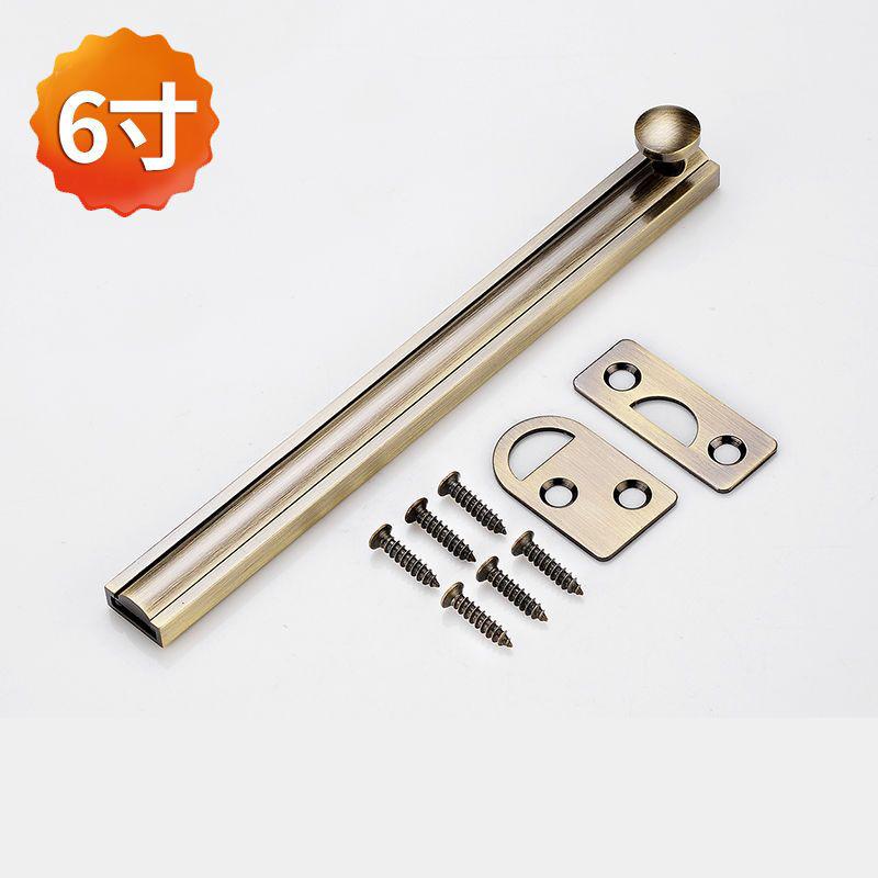 All-Copper Four-Color Universal Latch Security Sliding Door Lock Clear Chinese Latch Home Accessories