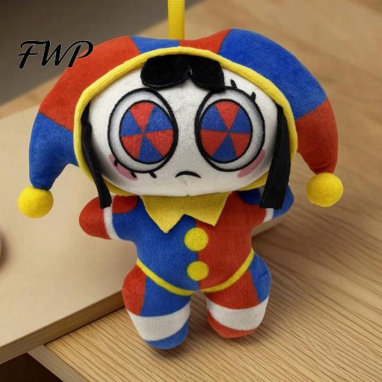 Plush Accessory for Pencil Case Clown Keychain Backpack Cute Stuffed Animal Keyring Soft Skin-friendly Mini Pendant Purse Charm Funny Gift Kids Women