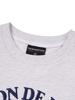 LA MAISON STUDIO Women'S Crop Le Lis Foamed Embossed Embroidery Sweatshirt Ash Gray Navy (Fcb4Ts360W)
