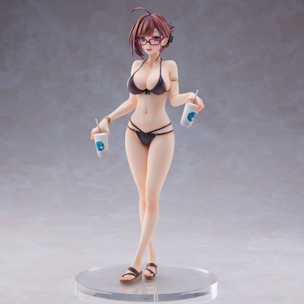 Union Creative Nearsighted Sister in Swimsuit Illustration 92M PVC ABS Complete Figure